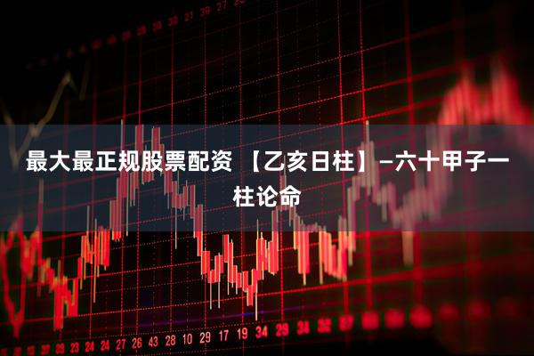 最大最正规股票配资 【乙亥日柱】—六十甲子一柱论命